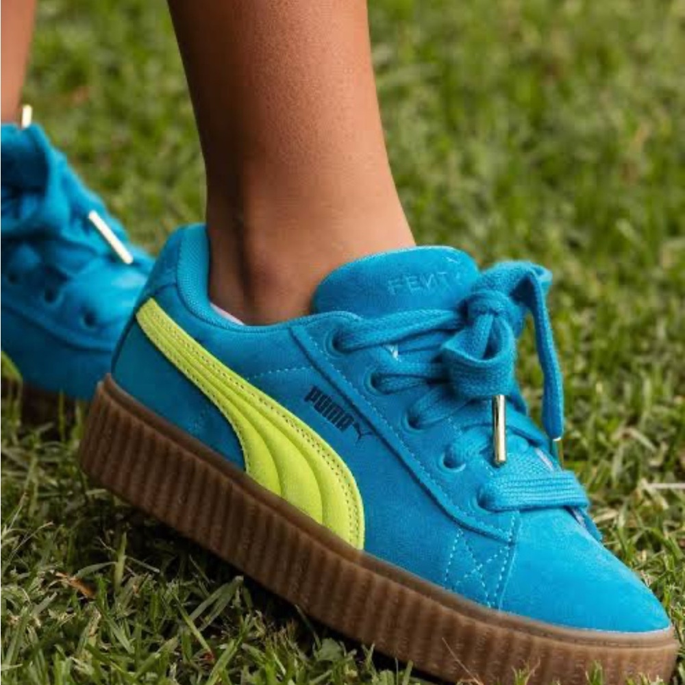 Fenty x Puma Creeper Phatty Speed Blue / Lime Rihanna NWOT Limited Edition